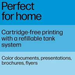 Color Printers<HP Smart Tank Plus 651 Wireless All-in-One Ink Tank Printer with up to 2 Years of Ink Included (7XV38A)