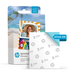Clearance Sprocket 3.5 x 4.25" Zink Sticky-Backed Photo Paper, 100 Sheets/Pack (IZ3X4100) Photo Paper