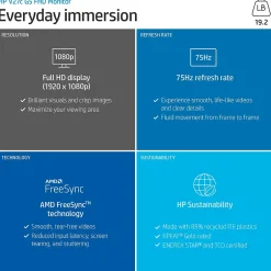 HP V27c G5 27" Curved LCD Monitor, Black (65P60AA#ABA)* Curved Monitors