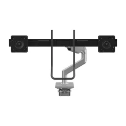 Humanscale Adjustable Dual Arms, Up to 28" Monitor, Silver (M82HGS)* Monitor Mounts & Stands