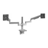 Humanscale Dual Monitor Arm, Silver (X22TBS)* Ergonomic Monitor & Laptop Stands