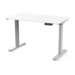 Best eFloat Go 2.0 58"W Electric Rectangular Adjustable Standing Desk, White (FYH12TS3060WH) Standing Desks