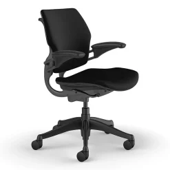 Freedom Ergonomic Fabric Swivel Task Chair, Black (F111GCF10XFSHNSC) Office Chairs