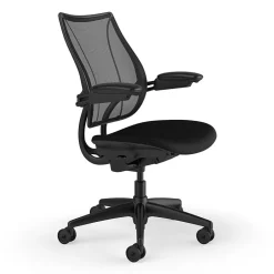 New Liberty Ergonomic Fabric Swivel Task Chair, Black (L113BM10FT10XFSHNSC) Office Chairs