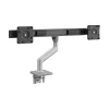 Humanscale M8.1 Adjustable Dual Monitor Arm, Up to 28" Monitors, Silver (M82CBS)* Monitor Mounts & Stands