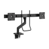 Humanscale M8.1 Adjustable Dual Monitor Arm with Crossbar, Up to 28" Monitors, Black (M82HBB)* Monitor Mounts & Stands