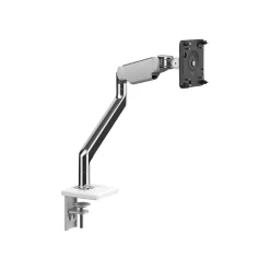 Humanscale M2.1 Adjustable Monitor Arm, Polished Aluminum/White (M21CMWBTB.WFH)* Ergonomic Monitor & Laptop Stands