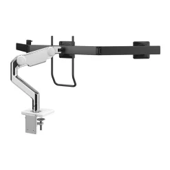 Humanscale M10 Adjustable Triple Monitor Arm with Crossbar and Handle, up to 26.5
