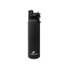 Water Bottles<HYDRAFLOW Hybrid Stainless Steel Vacuum Insulated Dual Lid Bottle, 25 oz., Black (300178)