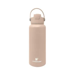 Water Bottles<HYDRAFLOW Neutral Hybrid Stainless Steel Vacuum Insulated Flip Straw Bottle, 34 oz., Clay (213294)