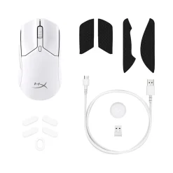 HyperX Pulsefire Haste 2 Mini Wireless Optical Gaming Mouse, White (7D389AA)* Mice