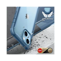 Cell Phone Cases<i-Blason Ares Blue Bumper Case for iPhone 13 (iPhone2021-6.1-Ares-SP-Azure)