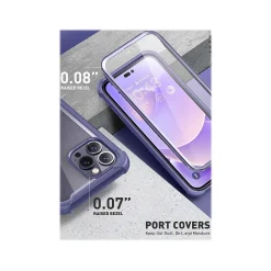 Cell Phone Cases<i-Blason Ares Deep Purple Case for iPhone 14 Pro (iPhone2022Pro-6.1-Ares-SP-Mauve)