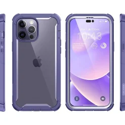 Cell Phone Cases<i-Blason Ares Deep Purple Case for iPhone 14 Pro Max (iPhone2022Pro-6.7-Ares-SP-Mauve)