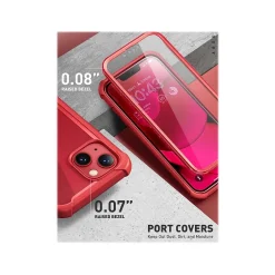 Cell Phone Cases<i-Blason Ares Red Case for iPhone 14 Plus (iPhone2022-6.7-Ares-SP-Ruddy)