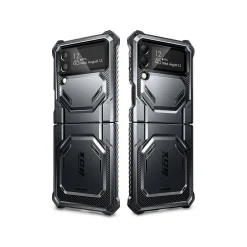Cell Phone Cases<i-Blason Armorbox Black Rugged Case for Samsung Galaxy Z Flip4 (Galaxy2022-ZFlip4-5G-Armorbox-Black)