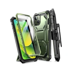 Cell Phone Cases<i-Blason Armorbox Dark Green Rugged Case for iPhone 14 (iPhone2021/22-6.1-Armorbox-SP-Guldan)