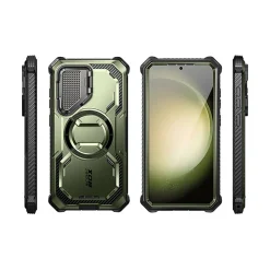 Cell Phone Cases<i-Blason ArmorBox MagSafe Rugged Case for Samsung Galaxy S24, Shock Absorbing, Dark Green (GS24ABSPGN)