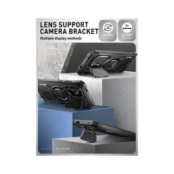 Cell Phone Cases<i-Blason Armorbox MagSafe Rugged Case for Samsung Galaxy S24 Ultra, Shock-Absorbing, Black