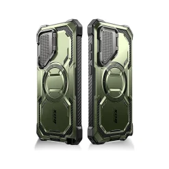 Cell Phone Cases<i-Blason Armorbox MagSafe Rugged Case for Samsung Galaxy S24 Ultra, Shock-Absorbing, Dark Green