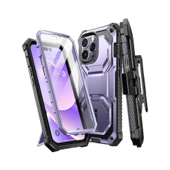 Cell Phone Cases<i-Blason Armorbox Metallic Purple Rugged Case for iPhone 14 Pro Max (iPhone2022Pro-6.7-Armorbox-SP-Mauve)