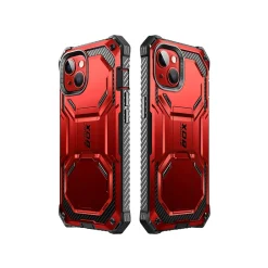 Cell Phone Cases<i-Blason ArmorBox Metallic Red Rugged Case for iPhone 14 (iPhone2021/22-6.1-Armorbox-SP-Ruddy)