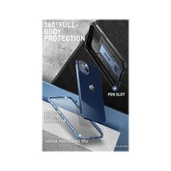 Cell Phone Cases<i-Blason Armorbox Metallic Blue Rugged Case for iPhone 14 (iPhone2021/22-6.1-Armorbox-SP-Tilt)