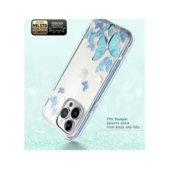 Cell Phone Cases<i-Blason Cosmo Bluefly Case for iPhone 14 Pro Max (iPhone2022Pro-6.7-Cosmo-SP-Bluefly)