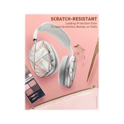 i-Blason Cosmo Case for AirPods Max, Marble Pink (AirPodsMax2020-Kits-Cosmo-Marble)