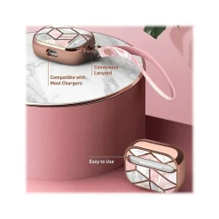 i-Blason Cosmo Case for Apple AirPods Pro, Marble Pink (AirPodsPro2019-Cosmo-Marble)