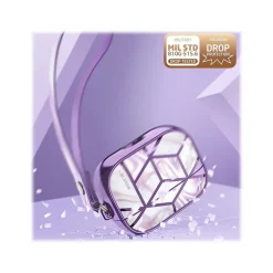 i-Blason Cosmo Case for Apple AirPods Pro, Marble Purple (AirPodsPro2019-Cosmo-Ameth)