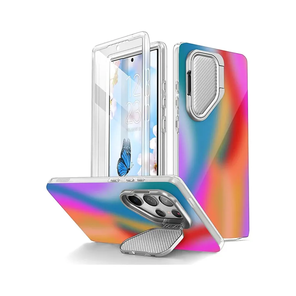 Cell Phone Cases<i-Blason Cosmo Colorful Multicolor Blur MagSafe Case for Samsung Galaxy S24 Ultra, Shock-Absorbing