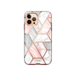 Cell Phone Cases<i-Blason Cosmo MagSafe Rugged Case for iPhone 12 Pro Max, Marble Pink (iPhone2020-6.7-Cosmo-SP-Marble)