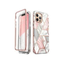 Cell Phone Cases<i-Blason Cosmo MagSafe Rugged Case for iPhone 12 Pro Max, Marble Pink (iPhone2020-6.7-Cosmo-SP-Marble)