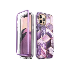 Cell Phone Cases<i-Blason Cosmo MagSafe Rugged Case for iPhone 12 Pro Max, Marble Purple (iPhone2020-6.7-Cosmo-SP-Ameth)