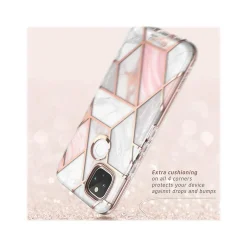 Cell Phone Cases<i-Blason Cosmo Marble Pink Case for Google Pixel 5 (GooglePixel5-Cosmo-SP-Marble)