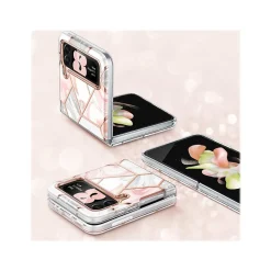 Cell Phone Cases<i-Blason Cosmo Marble Pink Snap Case for Samsung Galaxy Z Flip4 (Galaxy2022-ZFlip4-5G-Cosmo-Marble)