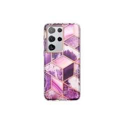 Cell Phone Cases<i-Blason Cosmo Marble Purple Case for Samsung Galaxy S21 Ultra (Galaxy-S21Ultra-Cosmo-Ameth)