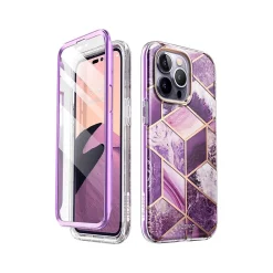 Cell Phone Cases<i-Blason Cosmo Marble Purple Case for iPhone 14 Pro Max (iPhone2022Pro-6.7-Cosmo-SP-Ameth)