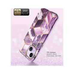Cell Phone Cases<i-Blason Cosmo Marble Purple Case for iPhone 14 Plus (iPhone2022-6.7-Cosmo-SP-Ameth)