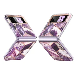 Cell Phone Cases<i-Blason Cosmo Marble Purple Snap Case for Samsung Galaxy Z Flip4 (Galaxy2022-ZFlip4-5G-Cosmo-Ameth)
