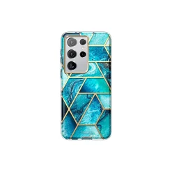 Cell Phone Cases<i-Blason Cosmo Ocean Blue Case for Samsung Galaxy S21 Ultra (Galaxy-S21Ultra-Cosmo-Ocean)