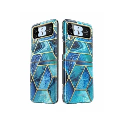 Cell Phone Cases<i-Blason Cosmo Ocean Blue Snap Case for Samsung Galaxy Z Flip4 (Galaxy2022-ZFlip4-5G-Cosmo-Ocean)