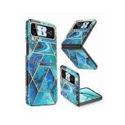 Cell Phone Cases<i-Blason Cosmo Ocean Blue Snap Case for Samsung Galaxy Z Flip4 (Galaxy2022-ZFlip4-5G-Cosmo-Ocean)