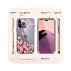 Cell Phone Cases<i-Blason Cosmo Pinkfly Case for iPhone 14 Pro Max (iPhone2022Pro-6.7-Cosmo-SP-Pinkfly)