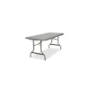 Discount IndestrucTable Commercial Folding Table, Rectangular, 72" x 30" x 29", Charcoal Top (ICE65527) Folding Tables