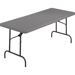 Best IndestrucTable TOO 1200 Series Folding Table, 72" x 30", Charcoal (65227) Folding Tables