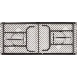 Best IndestrucTable TOO 1200 Series Folding Table, 72" x 30", Charcoal (65227) Folding Tables