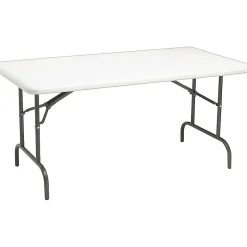 Sale IndestrucTable TOO™ 1200 Series Rectangular Folding Table, Platinum, 29"H x 60"W x 30"D Folding Tables