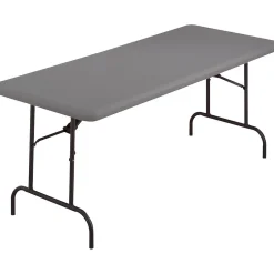 Best ® IndestrucTables TOO™ 1200 Series Folding Table, 60x30", Charcoal Folding Tables